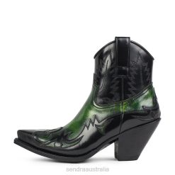 Sendra Australia - Sendra 16695 Gorca Denver Verde Cepillado-Flora Negro 84HT346 Women