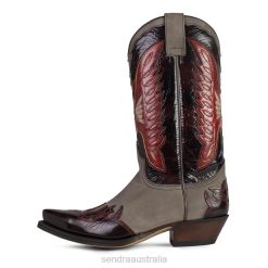 Sendra Australia - Sendra 18334 Cuervo Nobuk Moka Hurr.Fuchsia Cepillo Plano 84HT64 Men