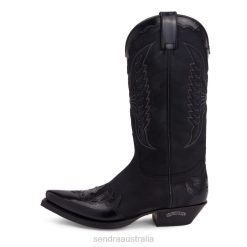 Sendra Australia - Sendra 2560 Cuervo Flora Negro-Nobuk Negro 84HT127 Men