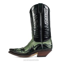 Sendra Boots Australia - Sendra 3241 Cuervo Nobuk Verde Botella Brass Flora Verde Botella 84HT57 Men