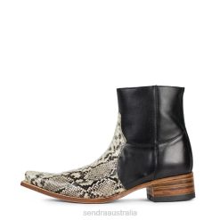 Sendra Boots Australia - Sendra 5701P Mimo Piton Barr.Natural Nappa Baly Negra 84HT53 Men