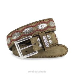 Sendra Boots Australia - Sendra 7606 Cinturones Old Martens Corda Pas.Interior Rojo 84HT381