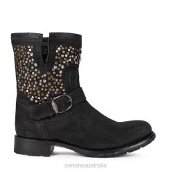 Sendra Boots Australia - Sendra R2566 8857 Redonda Negro 84HT591 Women