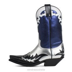Sendra Boots - Sendra 15791 Cuervo Laminado Plata Pinto Polveroso Night 115 Azul 84HT332 Women