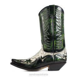 Sendra Boots - Sendra 3241P Cuervo Piton Barr. Blanco/Negro Denver Verde 84HT56 Men