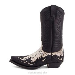 Sendra Boots - Sendra 3241 Cuervo Sprinter Negro-Piton Barriga Natural 84HT125 Men