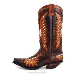 Sendra Boots - Sendra 6990 Cuervo Britnes Fl. Marron-Laca Camel 84HT62 Men