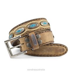 Sendra Boots - Sendra 7612 Cinturones Flota Tang Plata Vieja+Turq. 84HT368